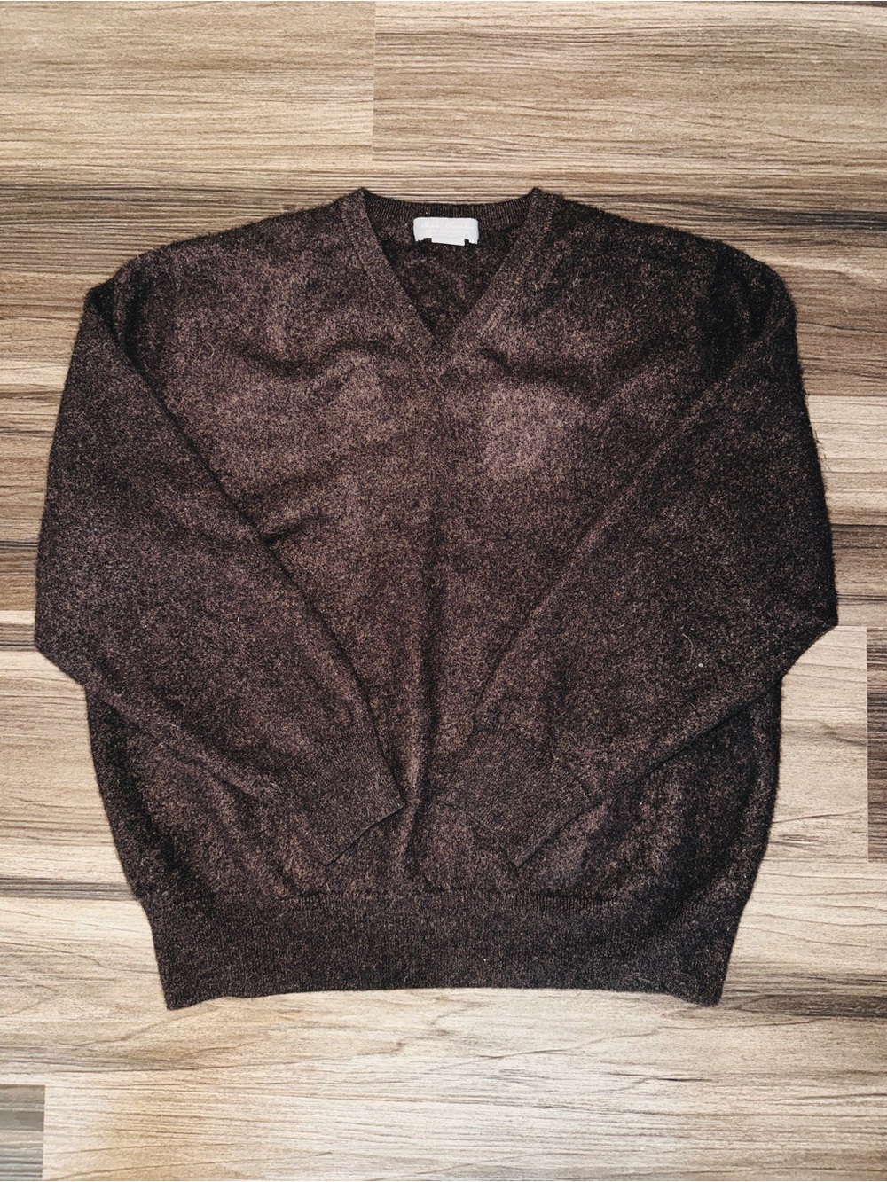 Daniel Cremieux Men's V-Neck Sweater in Dark Brown
